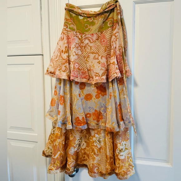 Zimmerman Women's Postcard Flounce Midi Skirt - Picture 5 of 5